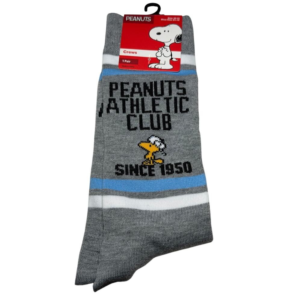 Snoopy Peanuts Characters Crew Socks Shoes Size 6 1/2-12